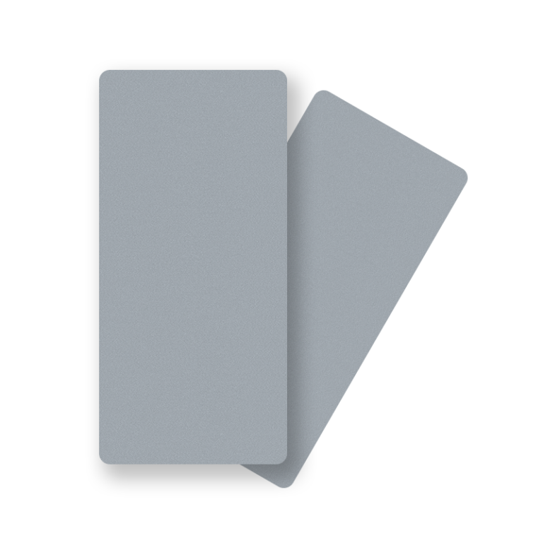 Surface silver powder coating sample