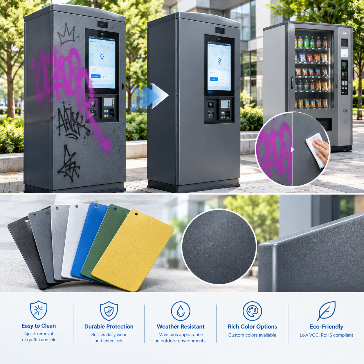 Anti-Graffiti Powder Coating: Durable Protection for Metal Surfaces